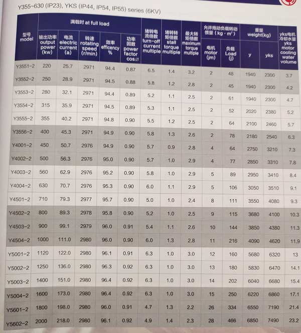 Y、YKS、YKK系列6KV中型高壓三相異步電動(dòng)機(jī)